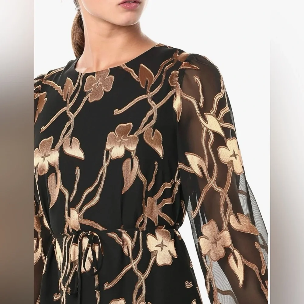 TOMMY HILFIGER Black Long Sleeved Dress 4 - Picture 3 of 12